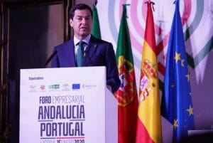 Juanma Moreno impulsa la cooperación transfronteriza