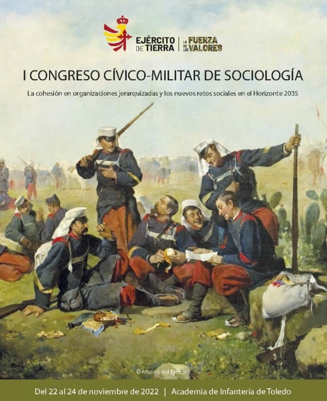 Congreso Cívico-Militar de Sociología con participación CENTRA. Cartel del evento