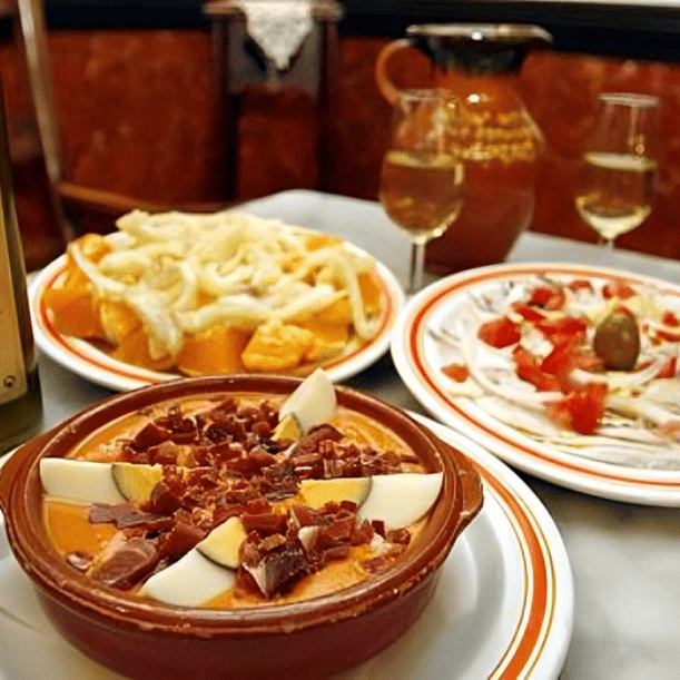 Vista de tapas de la taberna salinas