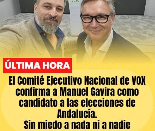Manuel Gavira será el candidato de VOX a las Elecciones Autonómicas de Andalucía 2026