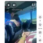 Pelea en el autobús de Huelva. Imagen del vídeo.