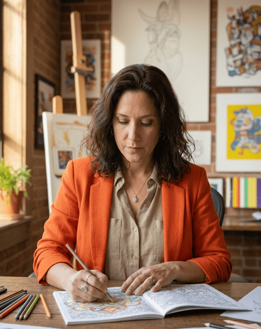 ¿Se puede colorear la calma? La psicóloga Sonia Silvalde propone un «detox digital» a través del arte