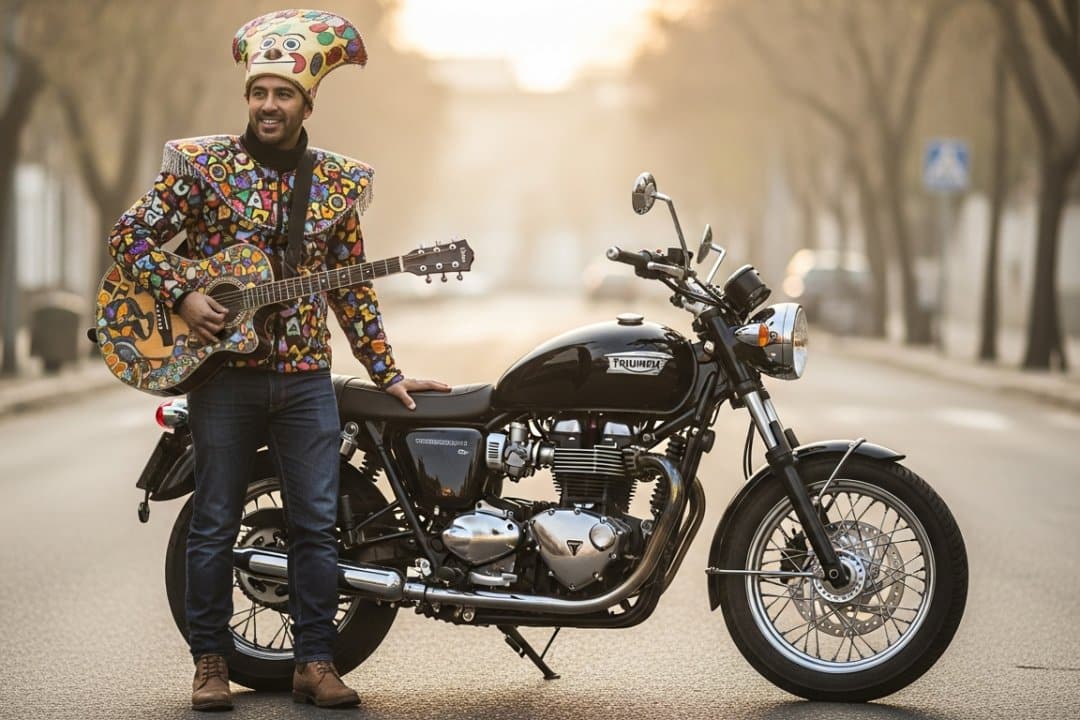 El Gavira más personal: carnaval a las seis de la mañana, Camarón y una Triumph del 2009