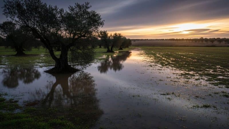 VOX señala la inacción de la Junta ante un campo andaluz devastado por las borrascas y el alza de costes
