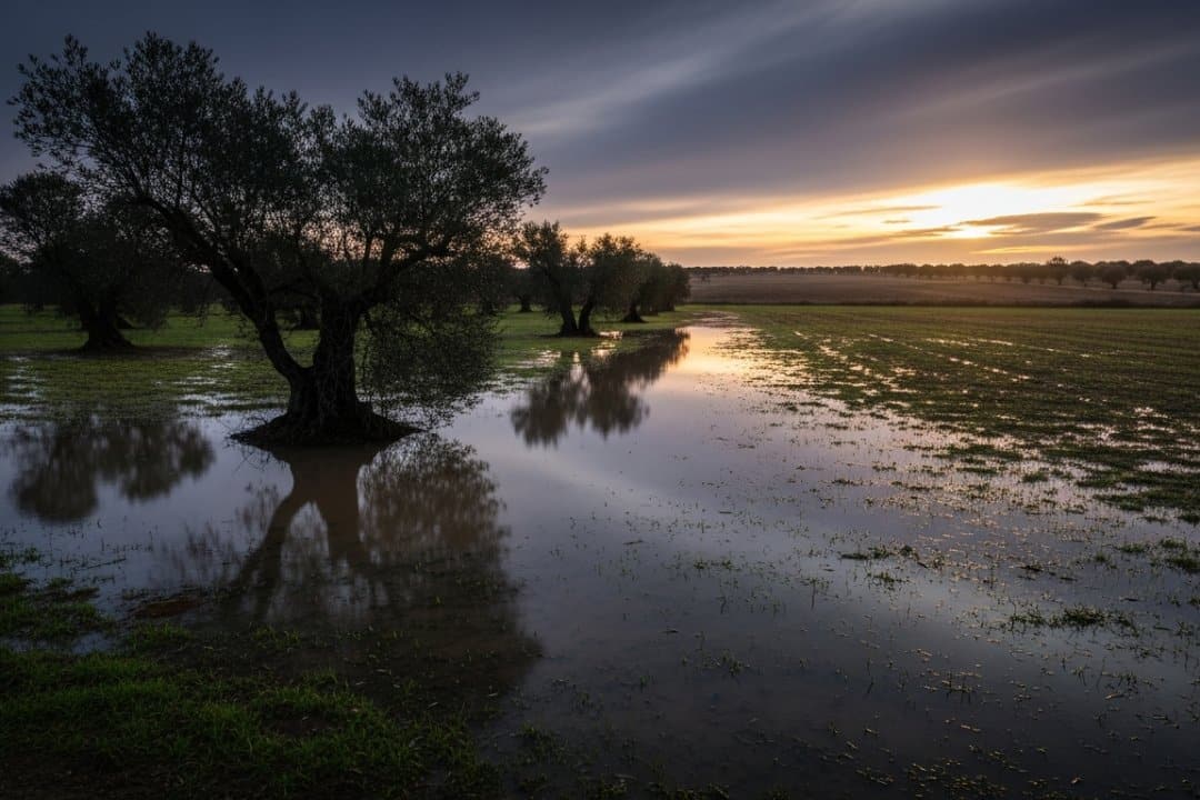 VOX señala la inacción de la Junta ante un campo andaluz devastado por las borrascas y el alza de costes