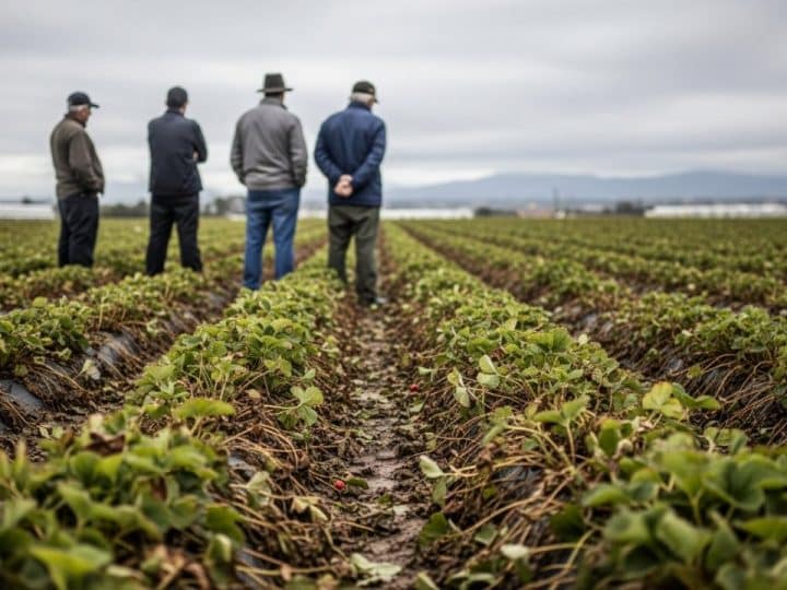 El campo onubense, sentenciado: la Junta del PP abandona a los agricultores tras el desastre de la fresa