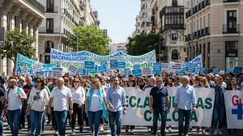 La sanidad andaluza vuelve a la calle: crecen las protestas ante la gestión de Moreno