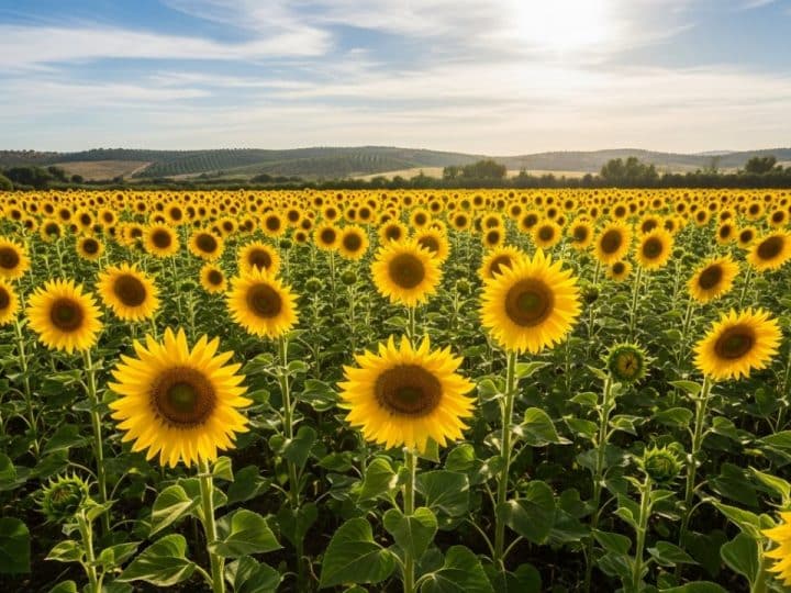 El campo andaluz vislumbra la recuperación con una histórica siembra de girasol