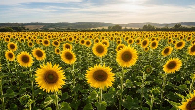 El campo andaluz vislumbra la recuperación con una histórica siembra de girasol
