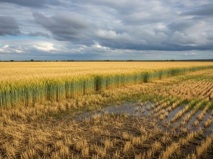 La paradoja del campo andaluz: la abundante lluvia deja una cosecha de cereal irregular y por debajo de lo esperado