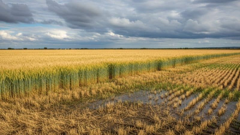 La paradoja del campo andaluz: la abundante lluvia deja una cosecha de cereal irregular y por debajo de lo esperado