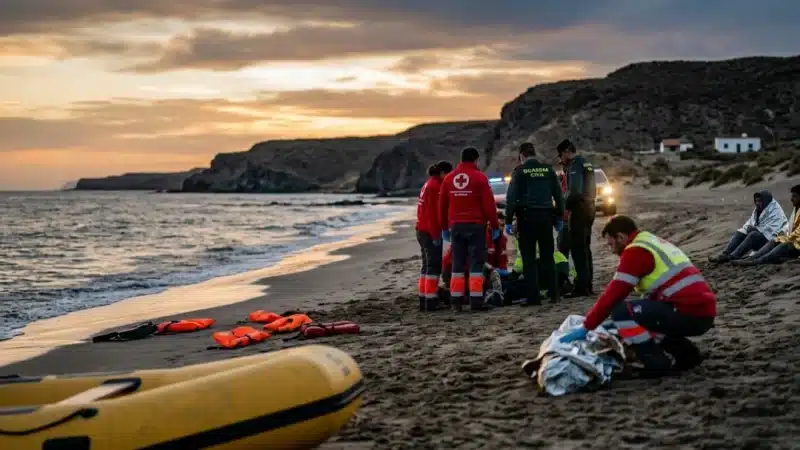 La costa de Almería, escenario de una nueva tragedia inmigrante con la muerte de un varón