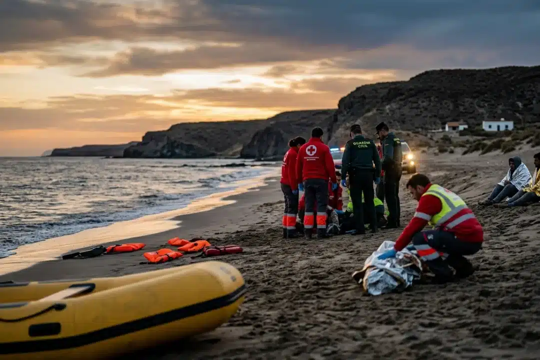La costa de Almería, escenario de una nueva tragedia inmigrante con la muerte de un varón