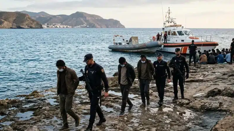 A prisión tres argelinos por introducir 27 inmigrantes ilegales en la costa de Almería