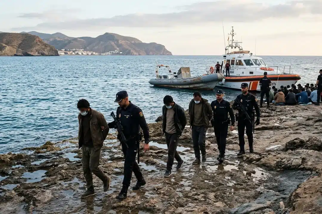 A prisión tres argelinos por introducir 27 inmigrantes ilegales en la costa de Almería